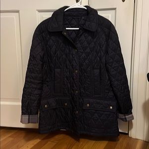Barbour  Navy /Plaid Utilty Coat.